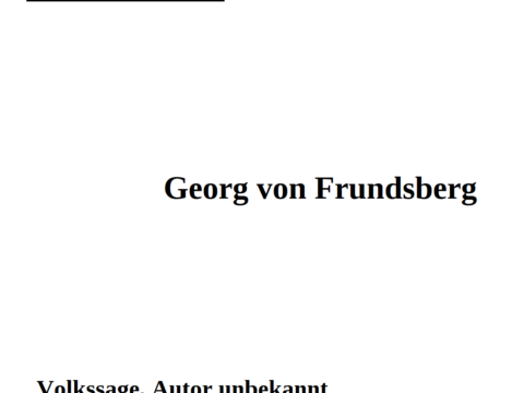 Georg von Frundsberg - Bildnachweis: Werner Härter